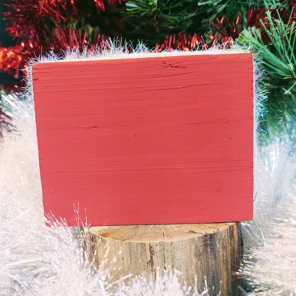 Hand Crafted Mini Wood Sign, Tiered Tray Decor, Christmas Calories Don't Count - Picture 3 of 4